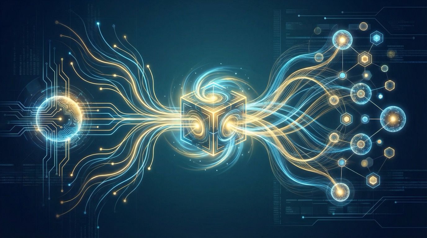 Abstract illustration of channel revenue tokens